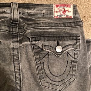 VINTAGE TRUE RELIGION Flare Grey Jeans